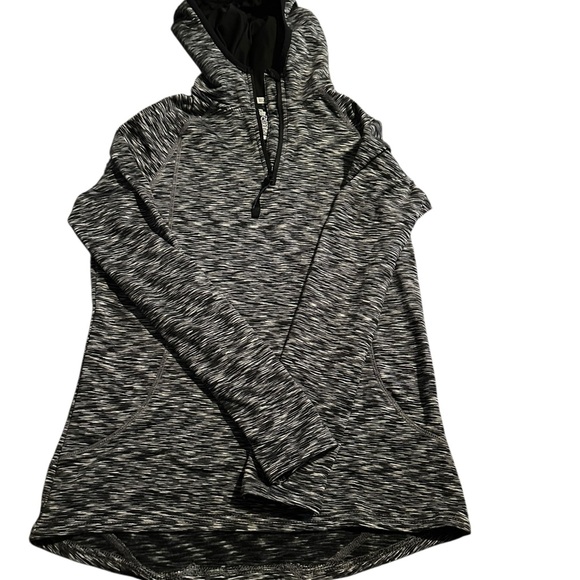 Mountain Warehouse Tops - Women's Black and Gray ISO cool Quick Drying Antibacterial Hoodie Size-8